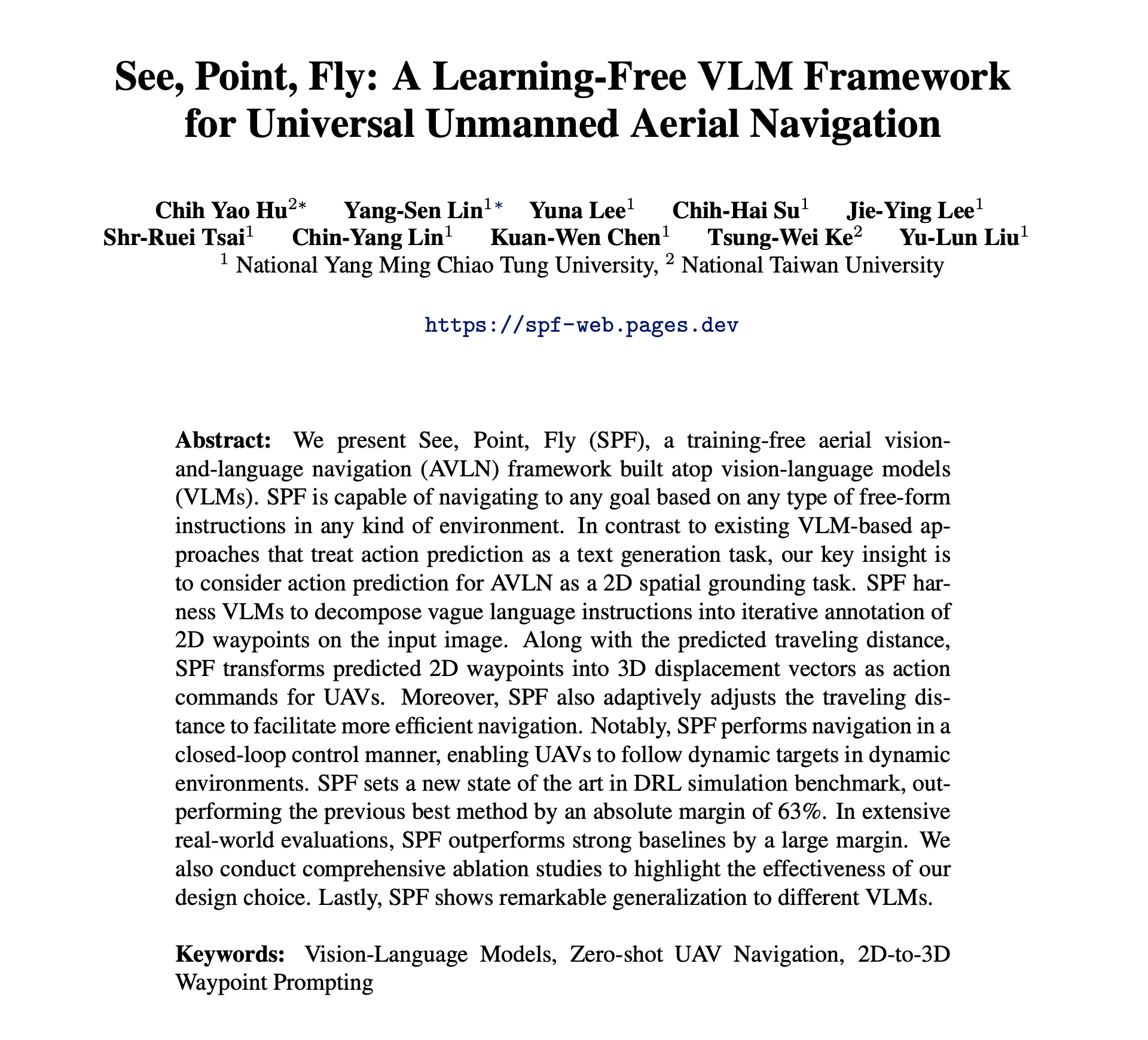 See, Point, Fly banner